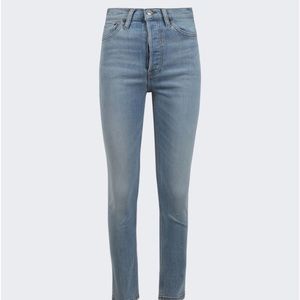 NWT Re/Done90s High Rise Ankle Crop in Costa Indigo